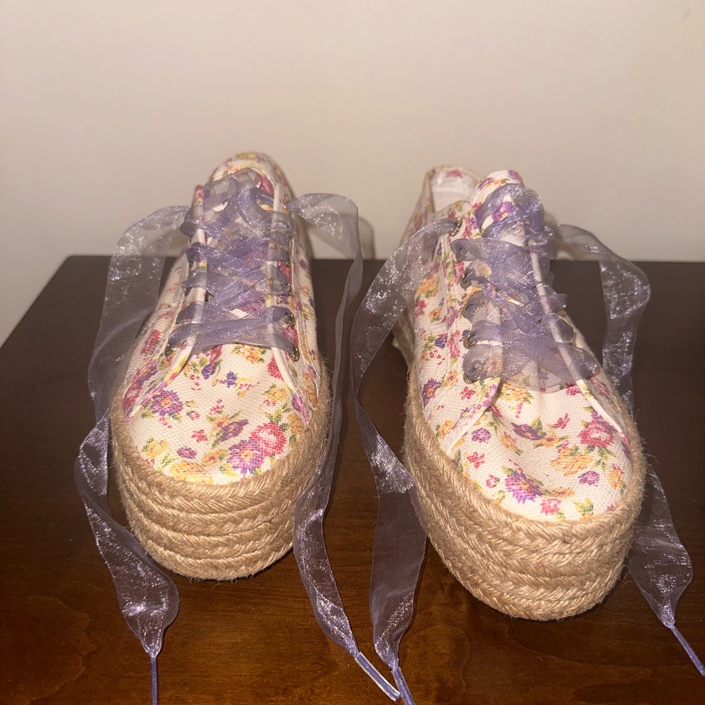 Love Shack Fancy platform espadrilles size 9
